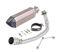 SPAMFAFGHQ Sistema De Escape Completo Motocicleta Para Y&amaha BWS 125 Para ZUMA 125 2002-2017 Silenciador De Conexión Del Tubo De Enlace Central Delantero(Style J)