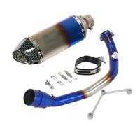 SPAMFAFGHQ Sistema De Escape Completo Motocicleta Para Y&amaha BWS 125 Para ZUMA 125 2002-2017 Silenciador De Conexión Del Tubo De Enlace Central Delantero(Style L)