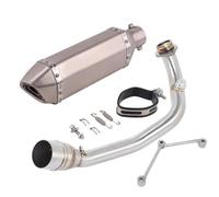 SPAMFAFGHQ Sistema De Escape Completo Motocicleta Para Y&amaha BWS 125 Para ZUMA 125 2002-2017 Silenciador De Conexión Del Tubo De Enlace Central Delantero(Style G)
