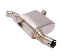 SPAMFAFGHQ Sistema De Escape De Motocicleta Con Tubo De Enlace Central Deslizante Para Benelli 302R BJ300GS BJ 300GS Silenciador De Modificado