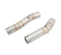 SPAMFAFGHQ Sistema De Escape De Motocicleta De Tipo Slip-on Para Y&amaha YZF R1 YZF-R1 MT-10 MT 10 R1M 2007 2008 Conexión De Tubo De Enlace Central De 50.8 Mm