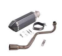 SPAMFAFGHQ Sistema De Escape Para Motocicleta Para GROM MSX125 MSX-125 MSX 125 SF 2013-2021 Tubo De Enlace Delantero Con Silenciador DB Killer(Style C)