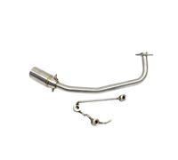 SPAMFAFGHQ Sistema De Escape Para Motocicleta Para PCX 125 PCX 150 PCX125 2010-2016 Conexión Frontal Modificada Tubo De Enlace Intermedio De 51 Mm