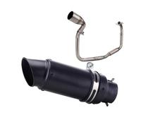 SPAMFAFGHQ Sistema Escape Completo Slip-on Modificado Para Benelli TNT125 TNT 125 135 2016-2022 Silenciador Acero Inoxidable Para Tubo Enlace Delantero Motocicleta(Style F)