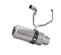 SPAMFAFGHQ Sistema Escape Completo Slip-on Modificado Para Benelli TNT125 TNT 125 135 2016-2022 Silenciador Acero Inoxidable Para Tubo Enlace Delantero Motocicleta(Estilo B)