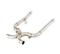 SPAMFAFGHQ Tubo De Conexión Del Sistema De Escape De Motocicleta Para Triumph Para Bonneville T120 T100 Tubo L-X Para Euro 5 T120 T100 2021 2022 2023 2024