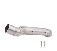 SPAMFAFGHQ Tubo De Escape Central De Acero Inoxidable Para Motocicleta Compatible Con Accesorios De Modificación para CFMOTO 800MT 2021 2022(Estilo A)