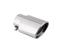 SPAMFAFGHQ Tubo De Escape De Acero Inoxidable Silenciador Tubo De Cola Punta Del Silenciador Para Toyota Para Prado 120/150 2003-2022(Plata)