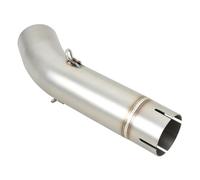 SPAMFAFGHQ Tubo De Escape De Motocicleta Slip-On Para Lexmoto LXR 125 SE 380 2019 2020 2021 2022 2023 Conexión Del Tubo De Escape Central De 51 Mm