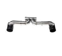 SPAMFAFGHQ Tubo De Escape Doble Para Porsche 718 Para Cayman Para Boxster UP GT3 GT4 Aspecto De Acero Inoxidable Silenciador Boquilla De Escape(NEGRO)
