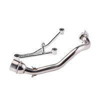 SPAMFAFGHQ Tubo De Escape Motocicleta Para Y&amaha RS100 Sistema Completo Tubo De Enlace Delantero Accesorios De Modificación De Acero Inoxidable(Estilo A)
