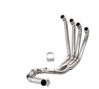 SPAMFAFGHQ Tubo Escape Deslizante Motocicleta Para CBR650R CBR650F CBR650 CB650F 2014-2023 Modificación Del Tubo Enlace Delantero Sistema Completo Escape(Aleación de titanio A)