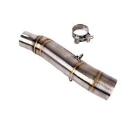 SPAMFAFGHQ Tubo Intermedio De Escape Para CBR300 CB300R CB300F 2017-2018 Conexión Deslizante Silenciador De 51 Mm Acero Inoxidable