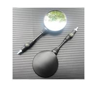 SPAMFAFGHQ Universal 10MM Espejo Retrovisor Plegable Para Motocicleta Scooter Redondo E-Bike Espejos Retrovisores Espejo Convexo Lateral Trasero(Negro A)