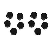 Spamietz 10 Piezas Hardware del Clarinete Protector del Cojín del Reposapiés del Pulgar Protector del Pulgar del Clarinete de Goma Suave, Negro