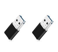 Spamietz 2 adaptadores de aluminio mini USB 3.0 lector de tarjetas de memoria para tarjeta SD/TF adaptador de lector de tarjetas PC ordenador portátil