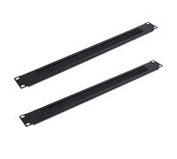Spamietz 2 Pieza 1U 19 Pulgadas MONTAJE En RACK Placa Ciega Montaje En Rack Panel de Cepillo de Red En Blanco Gabinete de Servidor Gestión de Cables