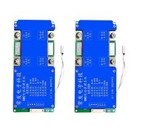 Spamietz 2 placas de protección de batería LiFePO4 8S 24V 100A con el mismo puerto con control de temperatura de ecualización BMS