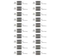 Spamietz 20X Bola de Guitarra de 3 Cuerdas Cuerda Puente de Puente Puente de Cuerda Cuerda Cola de Guitarra Puente de Cola Cuerda de Reemplazo de Guitarra de 3 Cuerdas Plata