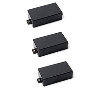 Spamietz 3X Plastic Cubierta de Sellada Humbucker En Forma de Partes de Guitarra SQ ST Pickup (Negro)