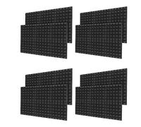 Spamietz 48 Piezas Serie 30X30X5CM Aislamiento De Sonido De Algodón Aislamiento De Sonido Para Espuma De Aislamiento De Teléfono Pieza De Piano De Grabación