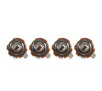 Spamietz 4X Piezas Y Accesorios de Guitarra 1/4 6.35 mm 2 Conductores Mono Chasis Guitar Jack Salida de Entrada