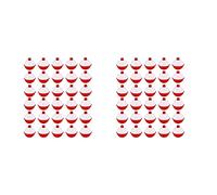 Spamietz 60 unidades de pesca Bobbers de 1 pulgada, empuje el botón Snap-on Fishing Floats rojo y blanco, flotador de pesca y bobbers
