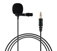 Spamietz MicróFono Omnidireccional de 3,5 Mm Lavalier Tie Clip MicróFonos Mini MicróFono de Audio para CáMara Computadora Laptop
