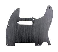 Spamietz Negro Golpeador de Guitarra Tele de 8 Hoyos Protector de PúAs de Metal para Reemplazo EstáNdar de Golpeador de