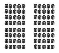 Spamietz Perilla Giratoria de PotencióMetro de Plástico de 80 Piezas 15X13.5 mm para Perilla de Volumen de Guitarra de Eje Tipo D de 6 mm de Diámetro.