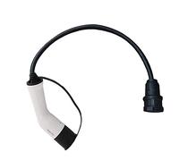 Spamietz Tipo 2 a Schuko 16A Coche EléCtrico Tipo 2 Enchufe Lateral de Carga a Enchufe Schuko EV Adaptador de Carga Estaciones de Carga de Coche