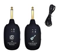 Spamietz Transmisor InaláMbrico PortáTil para Guitarra y Receptor de Amplificador InaláMbrico de TransmisióN de Audio BateríA Incorporada para Bajo de Guitarra