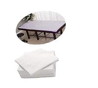 Spancare - Sábana desechable para spa, masaje, salón, hotel, clínica (blanco, 31 x 72 pulgadas) (10)