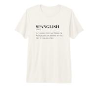 spanglish bilingüe español Latino Divertido Texto Blanco frío Camiseta Premium