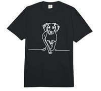 Spaniel Bretón Line Art Amantes Perros Comfort Colors Adult Heavyweight T-Shirt