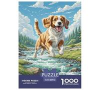 Spaniel Springer Galés Rompecabezas De 1000 Piezas para Adultos Y Niños Clásicos Diversión Pintura Juguete Educativo Juego Familiar 52x38cm/1000pcs