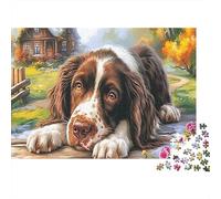Spaniel Springer mentiroso Rompecabezas 1000 Piezas - Adultos, Regalo, Juego Familiar, Mascotas Puzzle, Decoración del Hogar 38x26cm/1000pcs
