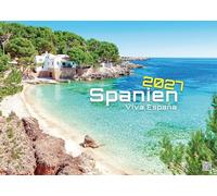 Spanien - Viva España - 2027 - Kalender DIN A2: Der Wandkalender mit den schönsten Motiven aus Spanien für das Jahr 2027 im extragroßen Format DIN A2 (ca. 60 x 42 cm)!