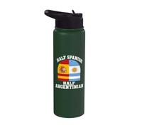 Spanish Argentinian Half Spain Argentina Espana Argentina Stainless Steel Insulated Water Bottle