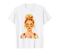 Spanish Girl Española Spain Flag Spanish Girlfriend Wife Camiseta