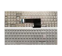 Spanish Laptop Keyboard Layout For Sony Vaio SVF152C29M Svf152a29v SVF1521B1EW SVF15 White/Black/Silver (Color : Silver)