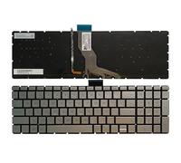 Spanish/Latin Laptop Keyboard for HP 15-BP 15M-BP 15-CB 15T-CB 15-CC 15T-CC 15-CD 15-CU 15-CK TPN-W217 TPN-Q190 TPN-Q193 (Color : Silver SP Backlit)
