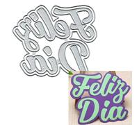 Spanish Love You - Troqueles de corte de metal para hacer tarjetas de papel, álbumes de recortes, manualidades, troqueles de tarjetas, decoración de troqueles de 3.78 x 3.23 pulgadas