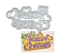 Spanish Love You - Troqueles de corte de metal para hacer tarjetas de papel, álbumes de recortes, manualidades, decoración de troqueles de tarjetas, 6.5 x 3.74 pulgadas
