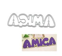 Spanish Love You - Troqueles de corte de metal para hacer tarjetas de papel, álbumes de recortes, manualidades, decoración de troqueles de tarjetas, 7.01 x 2.05 pulgadas