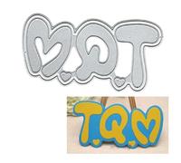 Spanish Love You - Troqueles de corte de metal para hacer tarjetas de papel, álbumes de recortes, manualidades, decoración de troqueles de tarjetas, 14 x 7 cm