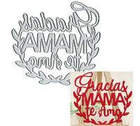 Spanish Love You - Troqueles de corte de metal para hacer tarjetas de papel, álbumes de recortes, manualidades, troqueles de tarjetas, decoración de troqueles de 3.54 x 3.31 pulgadas