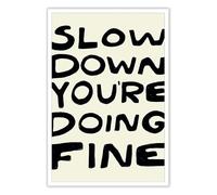 Spanish Positive Affirmations Poster, Despacio Lo Estás Haciendo Bien Quote Wall Art, Daily Mindfulness Reminder for Anxiety Relief, Calming Corner, Office Decor(Unframed,12x18inch(30x45cm))