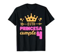 Spanish Princess Birthday Girl - 4 Years Old Camiseta