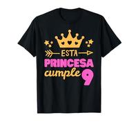 Spanish Princess Birthday Girl - 9 Years Old Camiseta